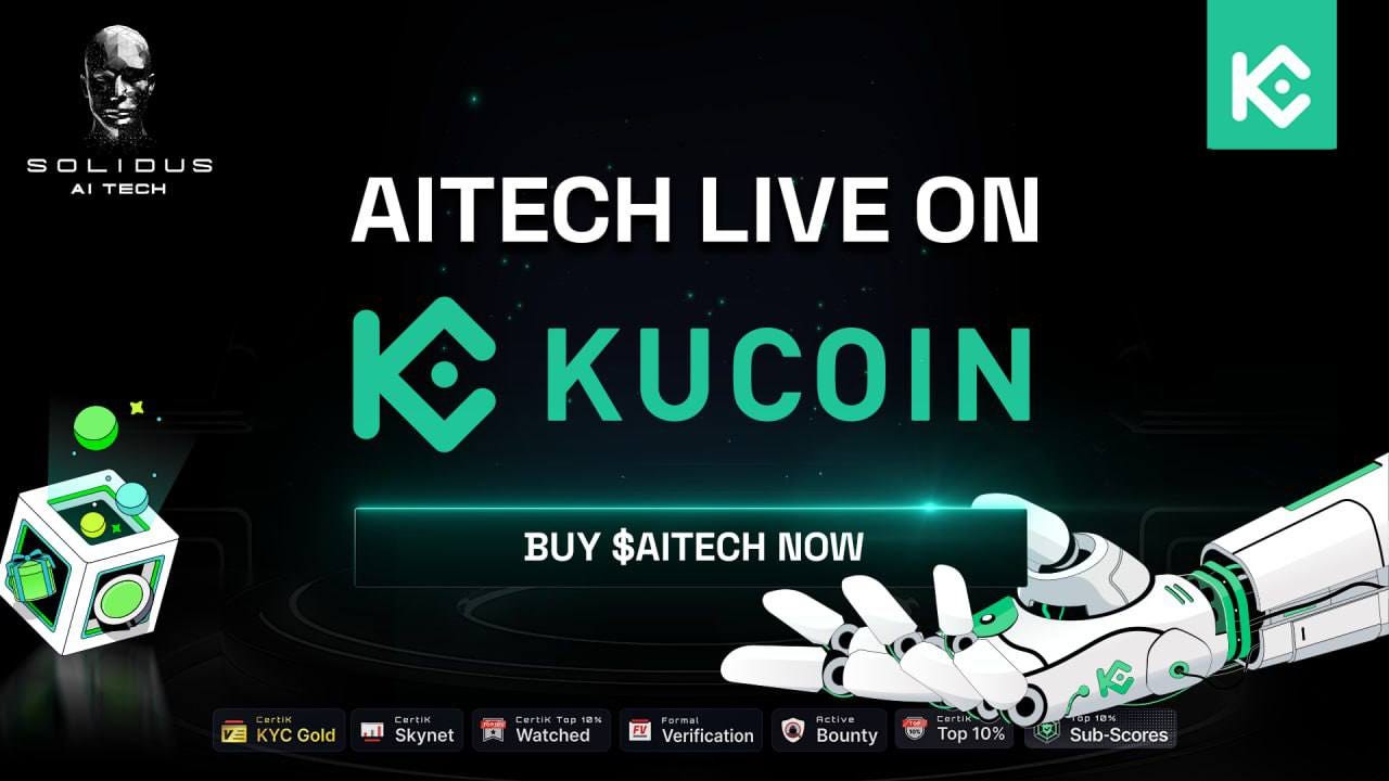 KuCoin Welcomes AITECH Token: Riding the Wave of Explosive Growth