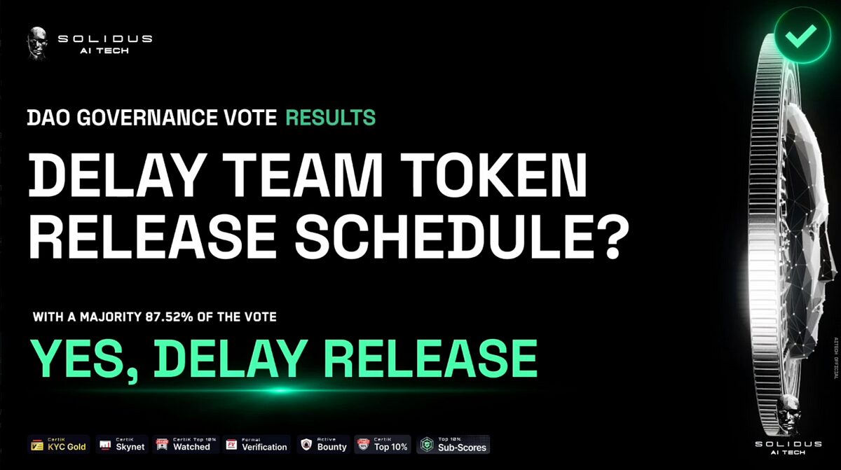 DAO Governance: Delay Team Token Release Schedule?