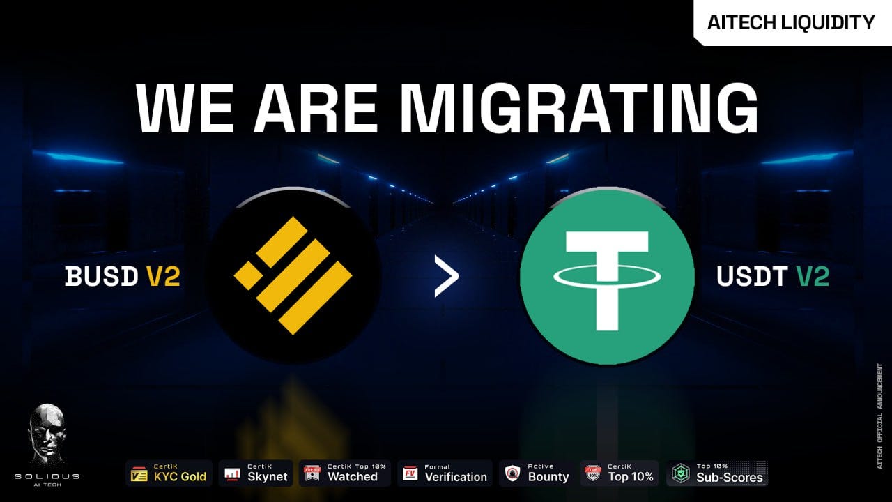 MIGRATING LIQUIDTY FROM BUSD V2 to USDT V2