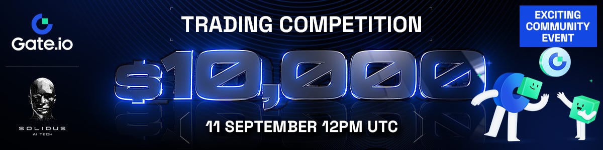 Solidus AI Tech and Gate.io Announce Trading Competition with a $10,000 Prize Pool!