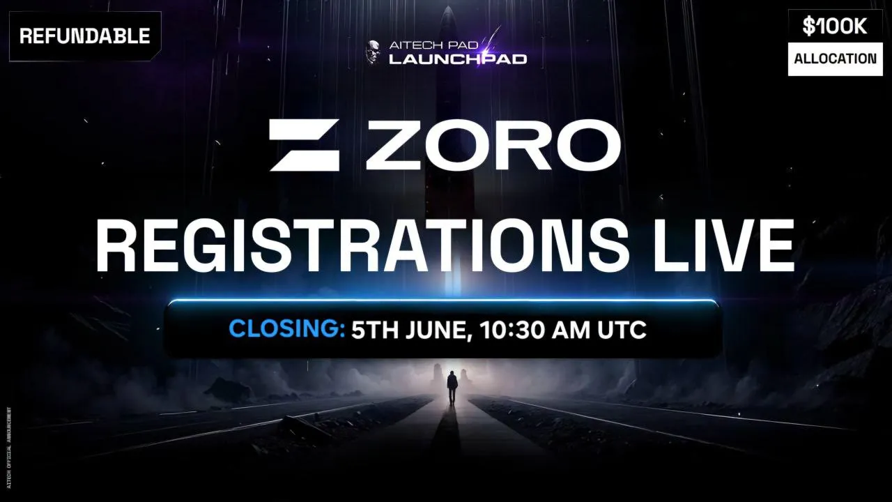 Zoro IDO Registrations Now Live on AITECH Pad!
