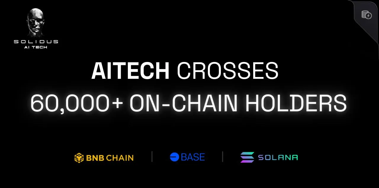 $AITECH Has Over 60,000+ On-Chain Holders!