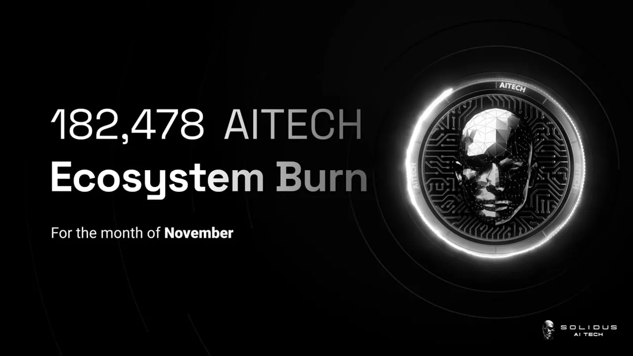 November Token Burn Update — 182,478 $AITECH Burned!